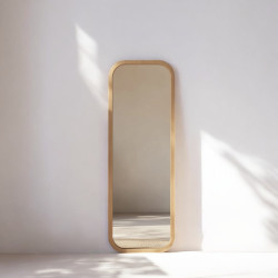 Lustro Dębowe - 115x50x4 cm - Małe Lustro Ścienne z Dębu