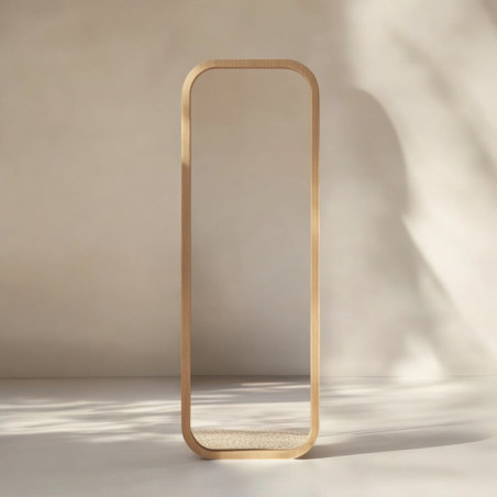 Lustro Dębowe - 150x78x4 cm - Średnie Lustro Ścienne z Dębu