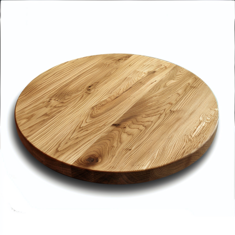 Blat dębowy surowy okrągły na wymiar FI 120 cm